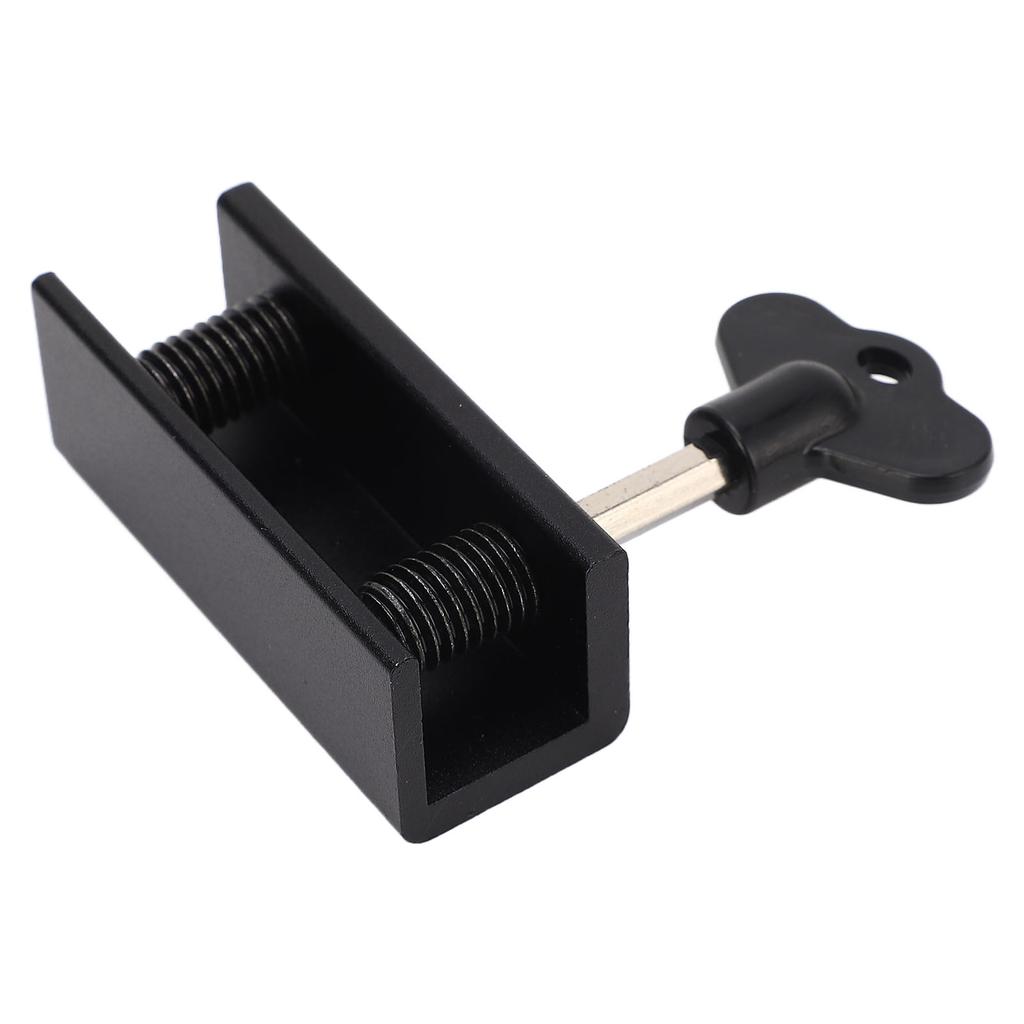 Security Locks with Keys Aluminum Alloy Vertical Horizontal Sliding Lock Set for Glass Door Window