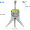 Manuell rörcenterfinnare Markör Centreringsverktyg Y-typ 4 tum Säkerhetsrörsmarkör Centreringshuvudverktyg Justerbar libellvinkelmätare