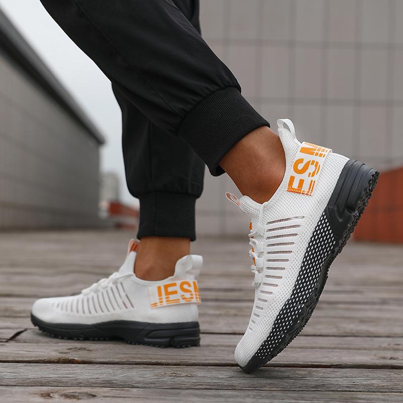 Men's Leisure Sneakers Summer Platform Anti Slip Jogging Shock-absorbing Training Strap Mesh Breathable Hiking Tenis Masculino