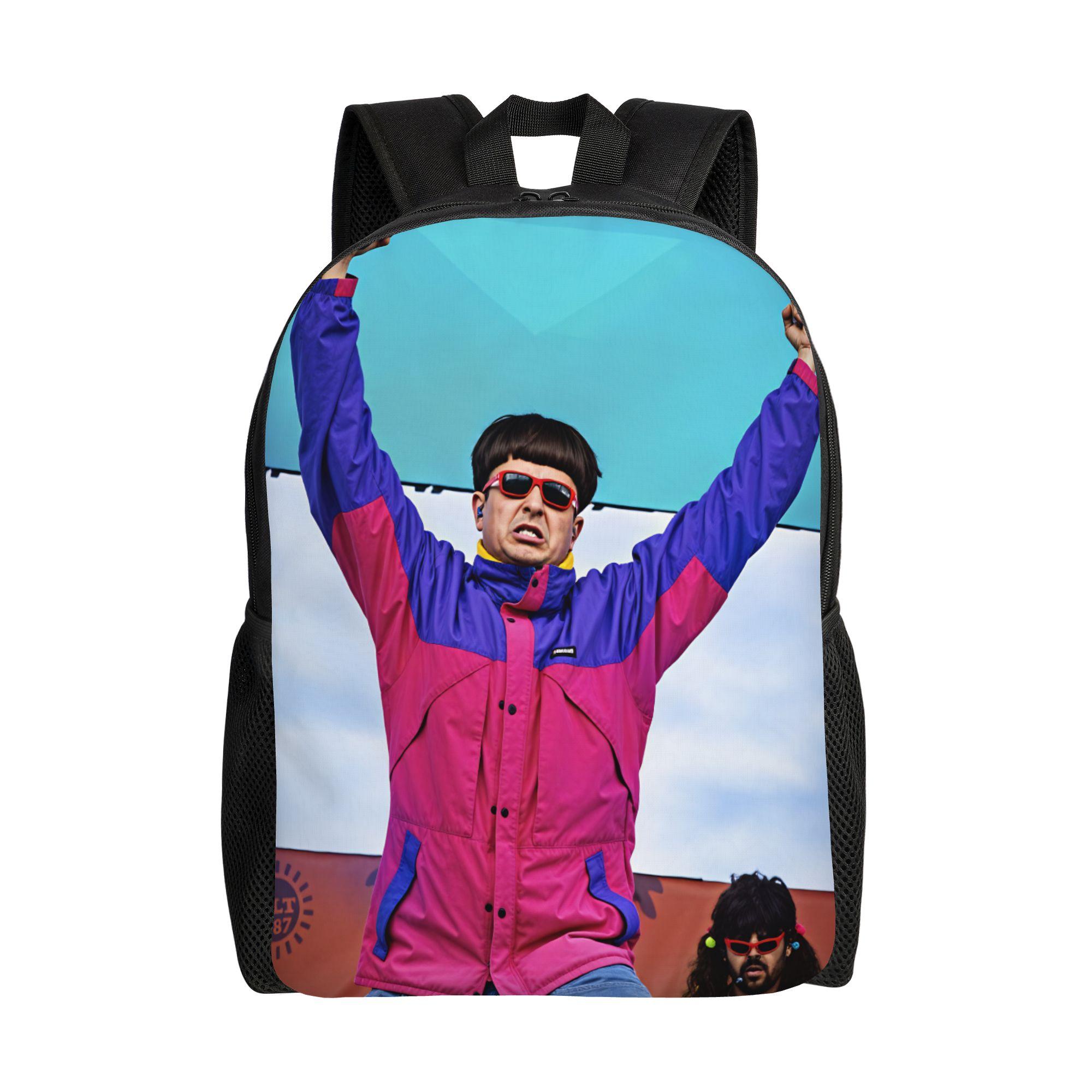 Sac à dos dynamique joueur de football Femmes R-Ronaldos Grands Sacs à dos Polyester Jolis Sacs pour Apprentis Hauts Camping Sac à dos Coloré as picture