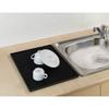 Tapis d'égouttage - wenko - maxi - noir - 40x30cm - plastique souple