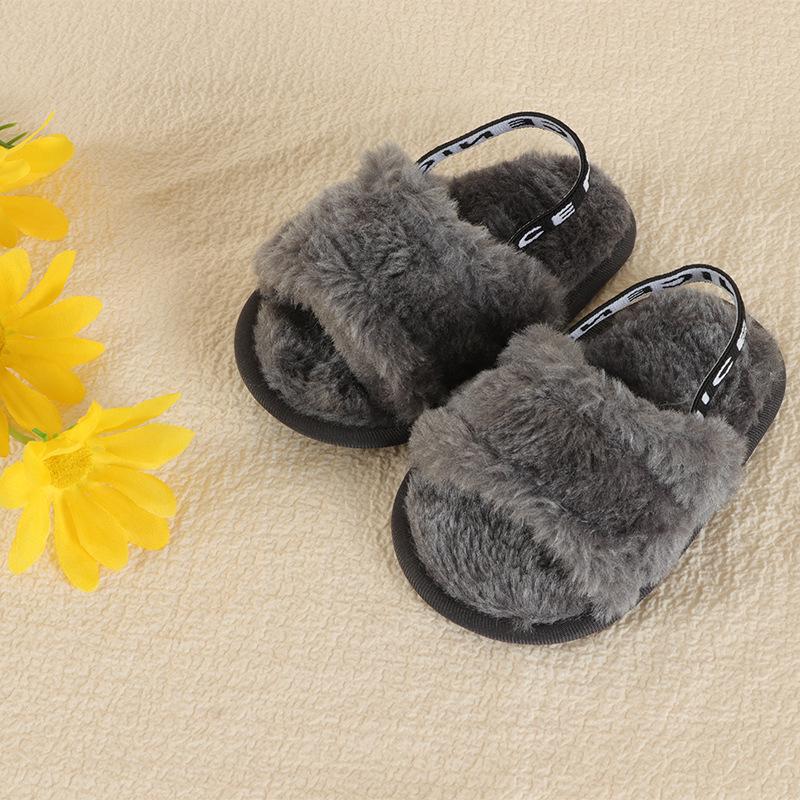 New Elastic Baby Sandals: Furry, Soft-Soled, Perfect for Spring/Summer Walking