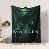 1pc Matrix, Neo Blanket Lightweight Flannel Throw For Sofa, Bed, Travel, Livingroom, Office, Couch, Chair, And Bed