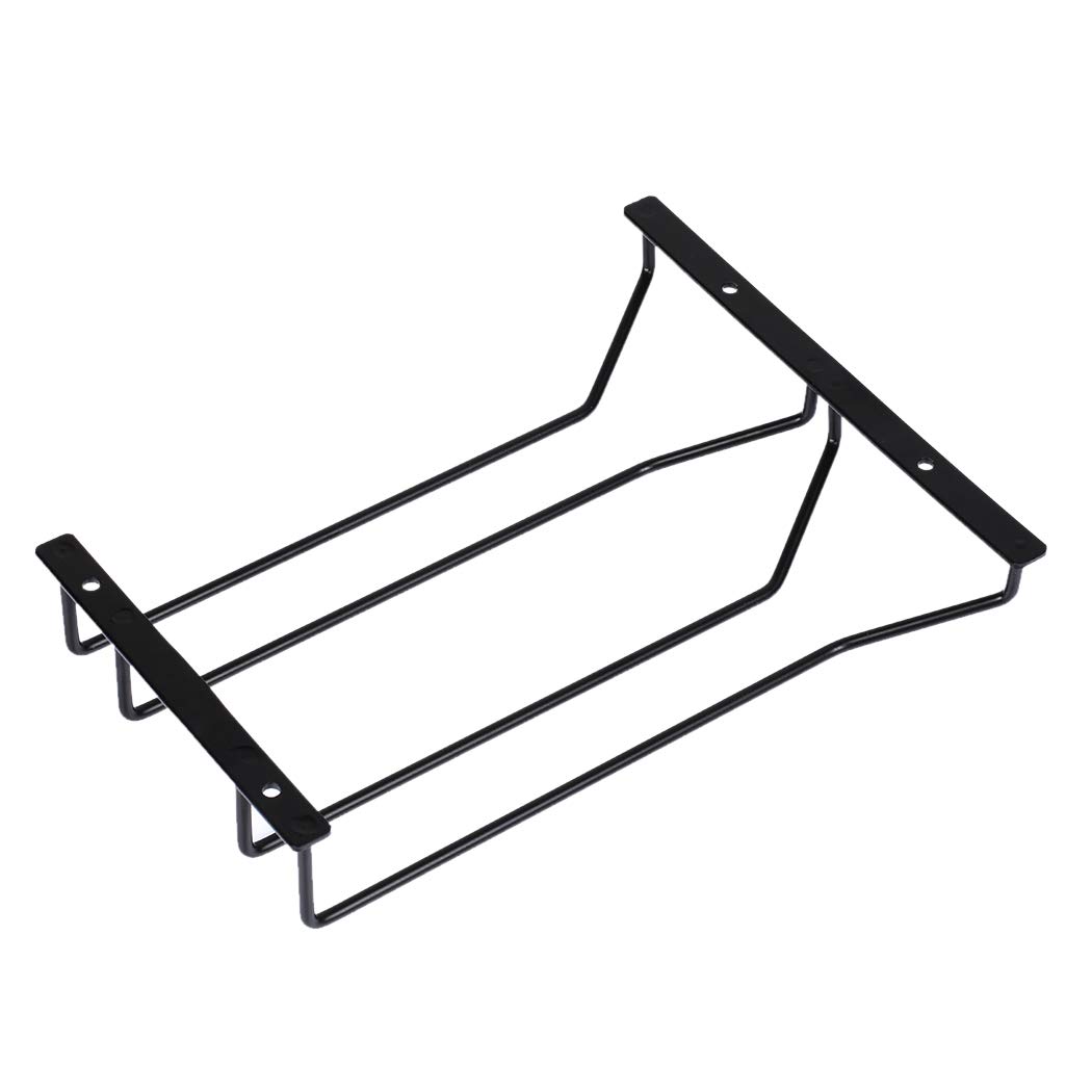 Dianoo Wine Glass Holder Stemware Rack Wine Glass Rack for Under Cabinet with Screws