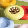 Ceramic Pet Food Basin Anti Slip Pet Feeder Dish Universal Pet Water Feeder Container  Pet Supplies