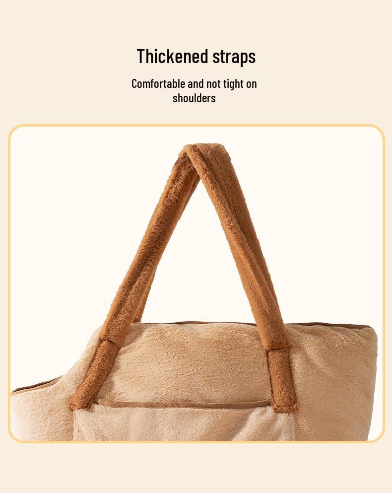 תיק כתף לנסיעות חיות מחמד - חם, עמיד ברוח, לחתולים וכלבים