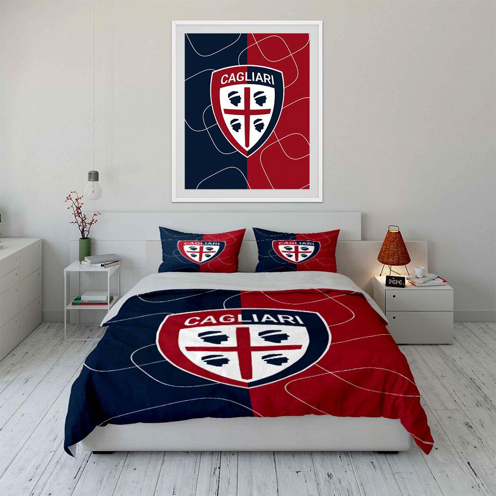 Cagliari Logo Bedding Set Bedding Duvet Cover Set Duvet Cover Pillowcases (1 * Duvet Cover 2 * Pillowcases, Without Duvet Insert)