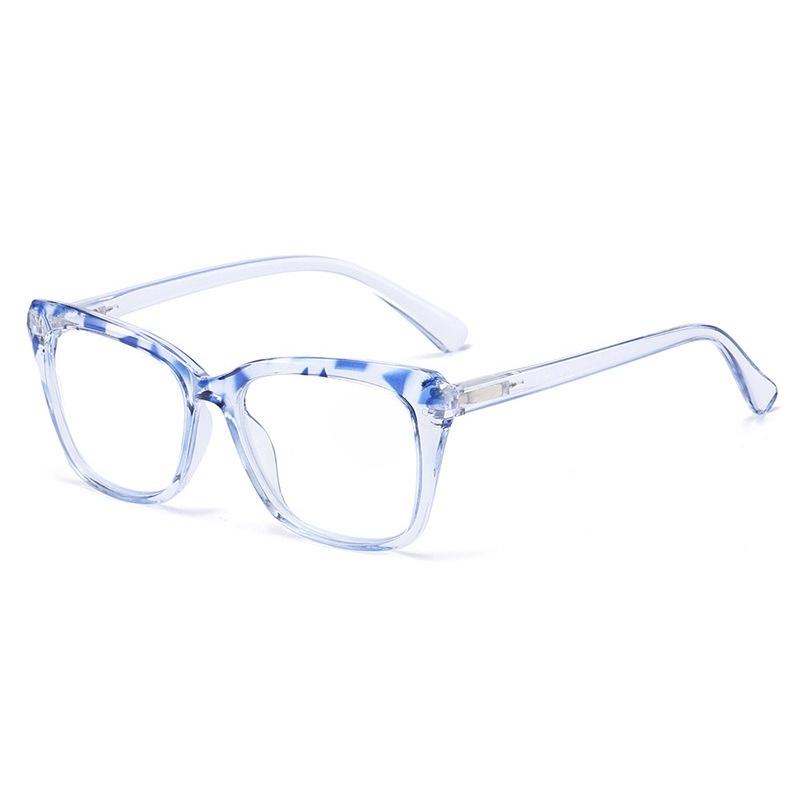 Ladies' Large-frame Cat's Eye Reading Glasses Fashionable High-definition Anti-blue Light Far-sighted Glasses with A Diopter Up To +4.0