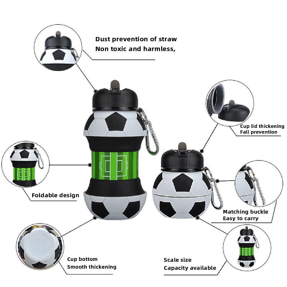 Foldable Silicone Water Bottle Portable Leak-proof Sports Kettle Sealing Anti-drop Travel Cup