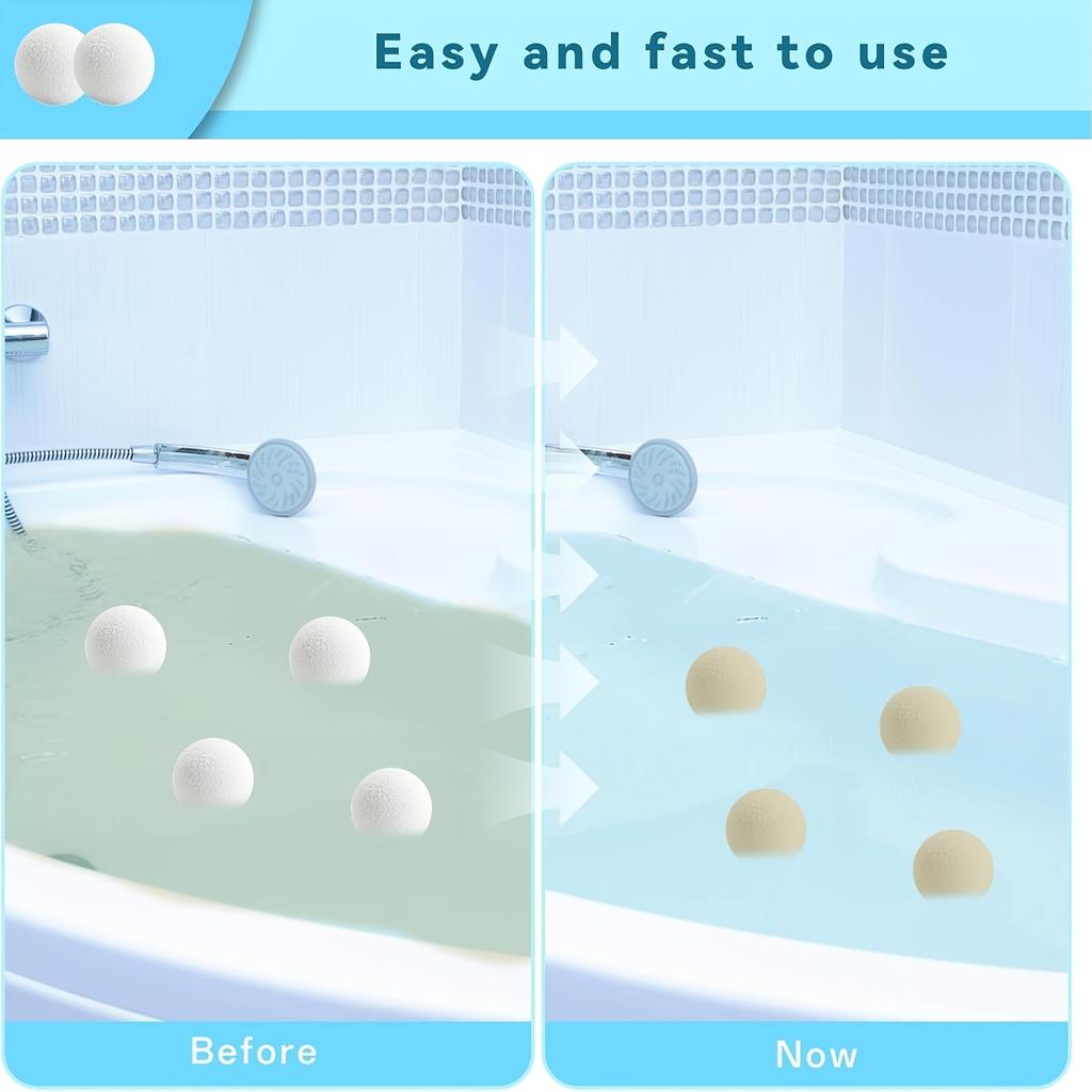 4 Piezas de Bolas Reutilizables para Limpieza de Piscinas, eliminación de suciedad de alta eficiencia, perfectas para uso en SPA y jacuzzi.