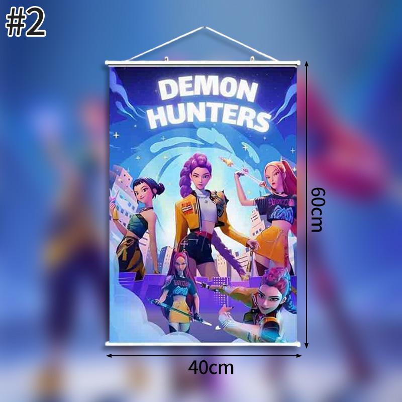 K pop İblis Avcısı Arka Plan Huntrix Çizgi Film Duvar Halısı Kpop Savaşçı Posteri Ev Partisi Duvara Asılan Arka Plan