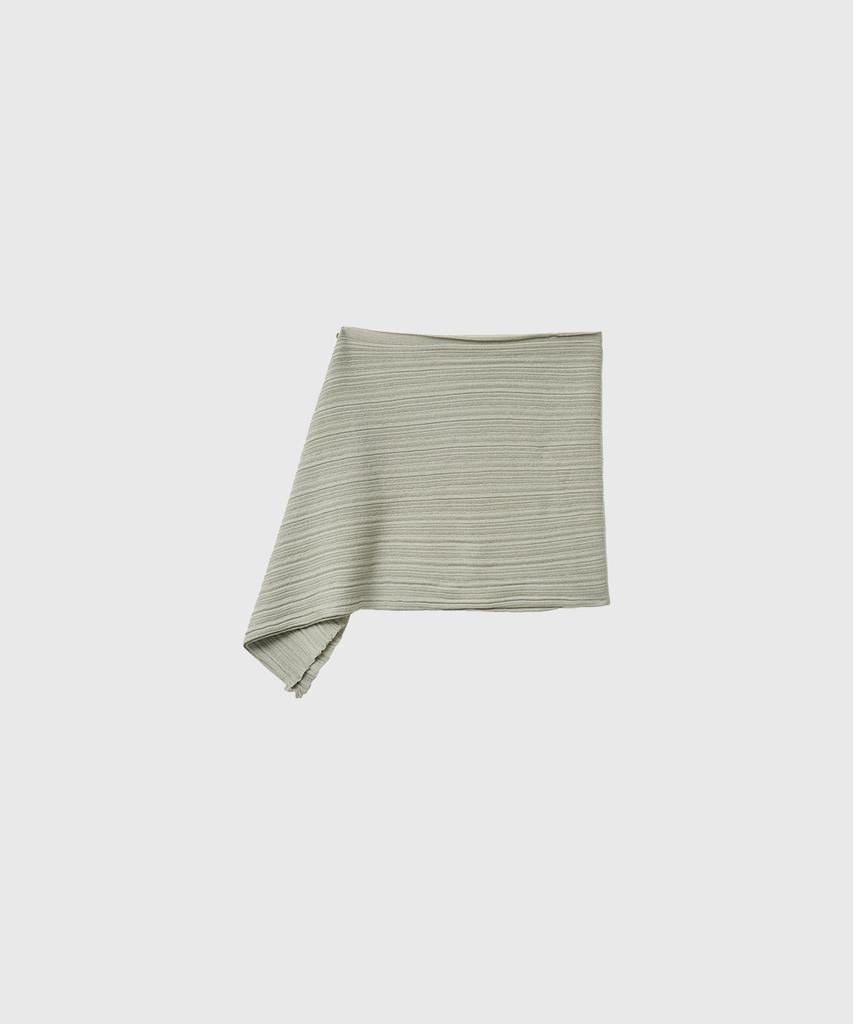 General Idea Pleated Knit Wrap Skirt [Sage Mint] / Gf2Let529