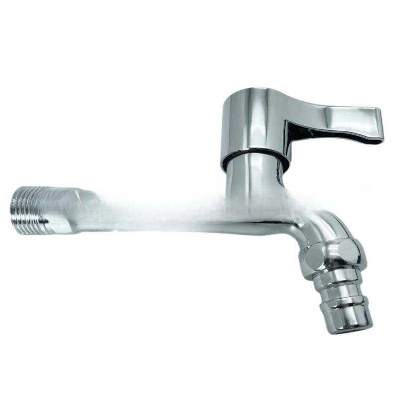 TLXT Household Electroplated Extended Wall-Mounted Faucet Set
