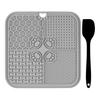 Dog Lick Mat with Suction Cup Interactive Pet Feeding Mat for Slow Feeding Anxiety Relief Pet Licking Pad for Large Small Dogs Cats