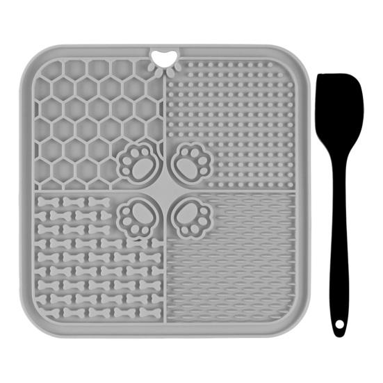 Dog Lick Mat with Suction Cup Interactive Pet Feeding Mat for Slow Feeding Anxiety Relief Pet Licking Pad for Large Small Dogs Cats