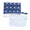 Printed Diaper Bag Double Zipper Wet Dry Dual Use Waterproof Exquisite Digital Printing Diaper Storage Bag