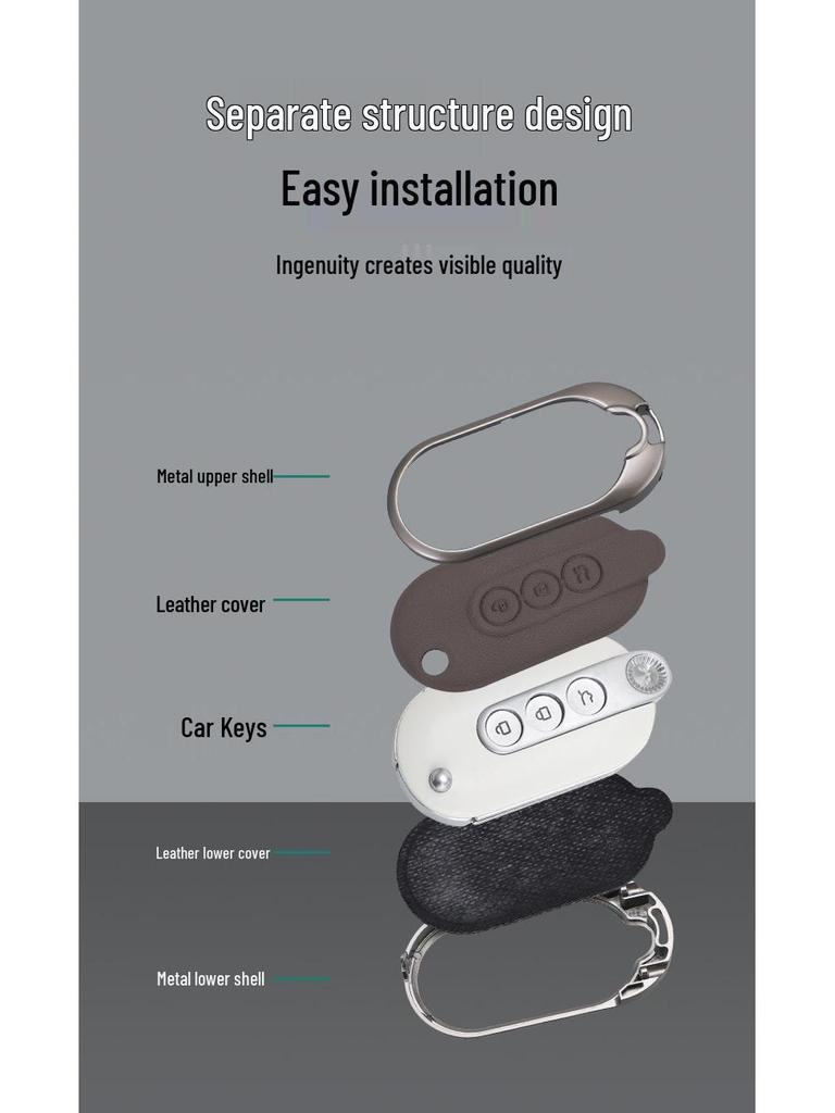 Wuling Hongguang Mini 3rd Gen Key Cover with Buckle for Macaron Series