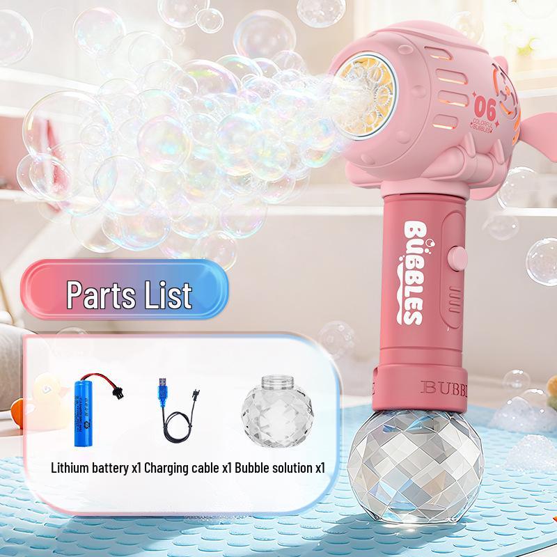 Submarine Pinwheel Handheld Leak-Proof Bubble Machine Toy for Boys and Girls