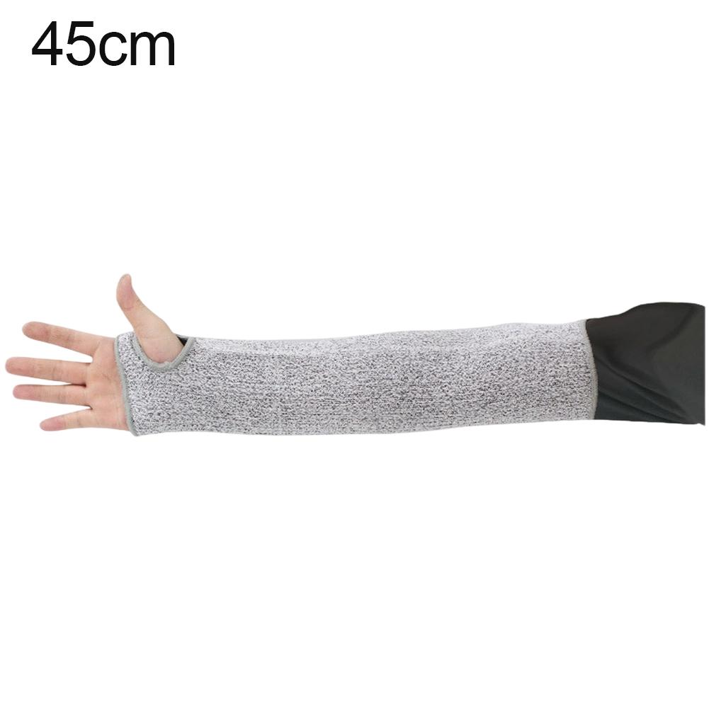 A Pair Of Cut-resistant Arm Sleeves With Thumb Holes, Safe For Gardening And Welding Work HPPE Sleeves