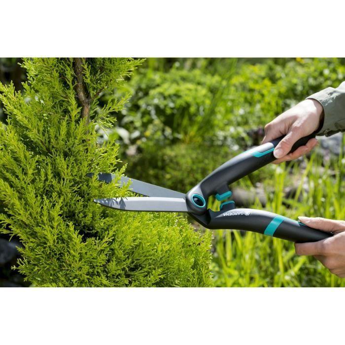 GARDENA Cisaille à haies PrecisionCut – Lames droites 180mm – Revêtement anti-adhérence – Poignées ergo – Garantie 25 ans