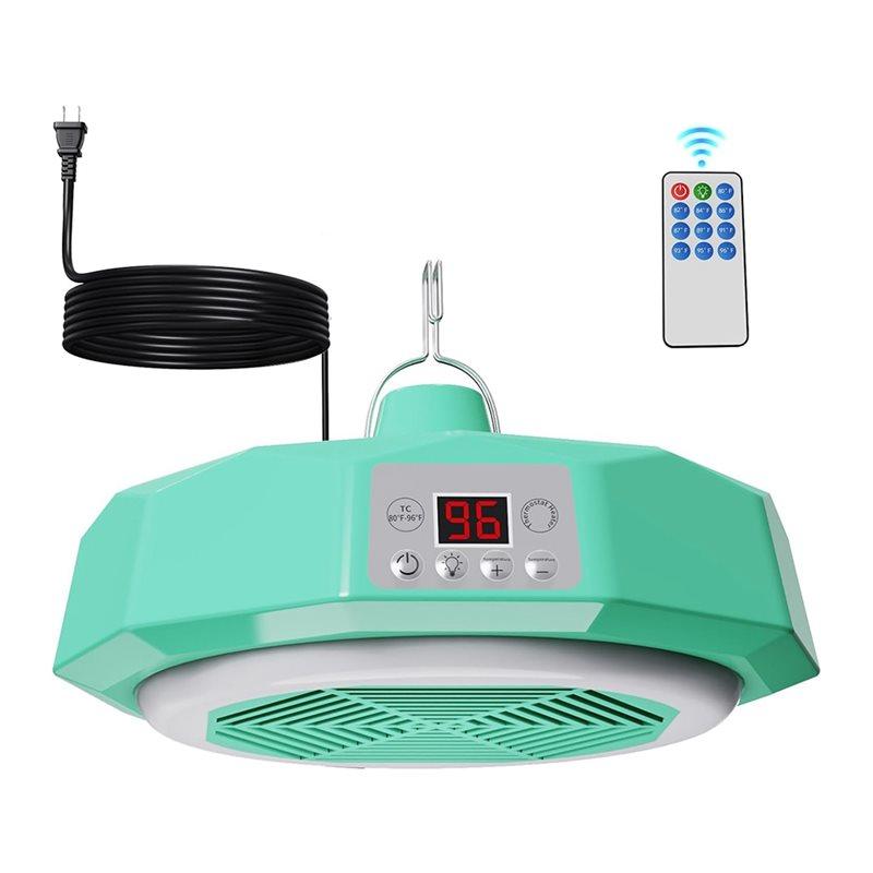 

M-Modern-For Winter,Chicken Coop Heater Built-In Lamp, Safety Thermostat Control, Overheat Protection EU Plug