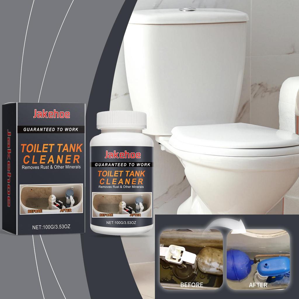 JAKEHOE Toilet Tank Cleaner, Citrus Scent, Safe for All Toilets, Bathroom Toilet Stain Remover & Cleaner, Toilet Bowl Cleaner 100g