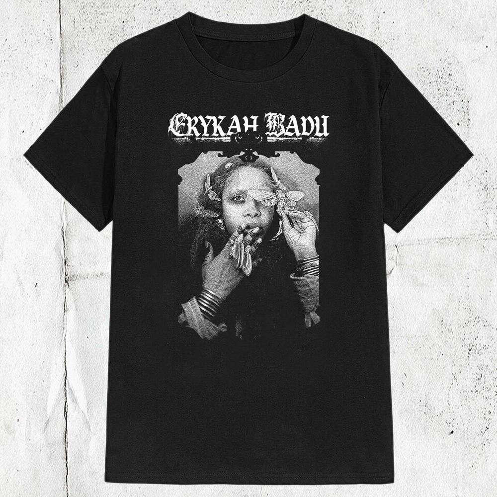 

Erykah Badu Metal Style Tshirt Unisex T-Shirt L