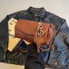 Vintage Premium Soft Leather Crossbody Bag for Women Niche Ins Trendy Underarm Shoulder Bag