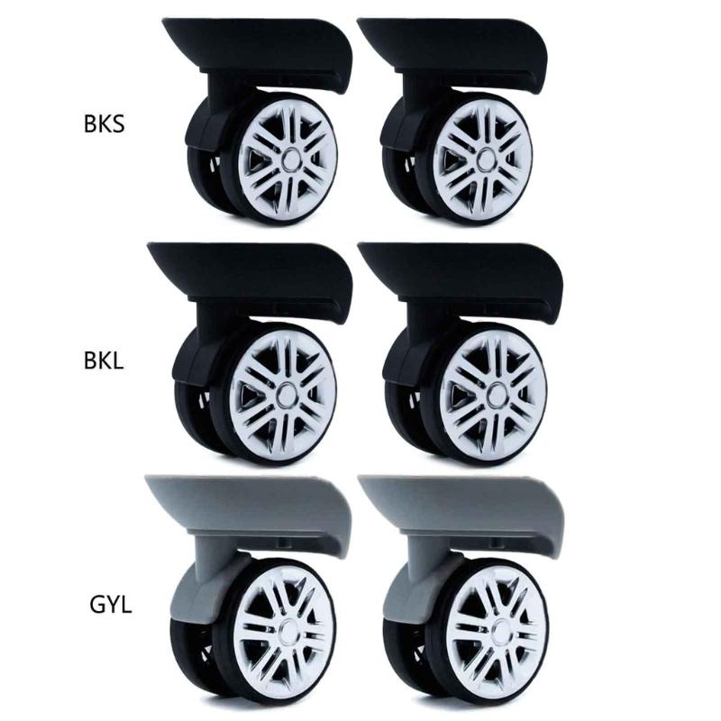 Trolley-Gepäckräder, Gepäck-Schwenkräder für links und rechts, DIY-Koffer-Ersatzteile für die meisten Koffer