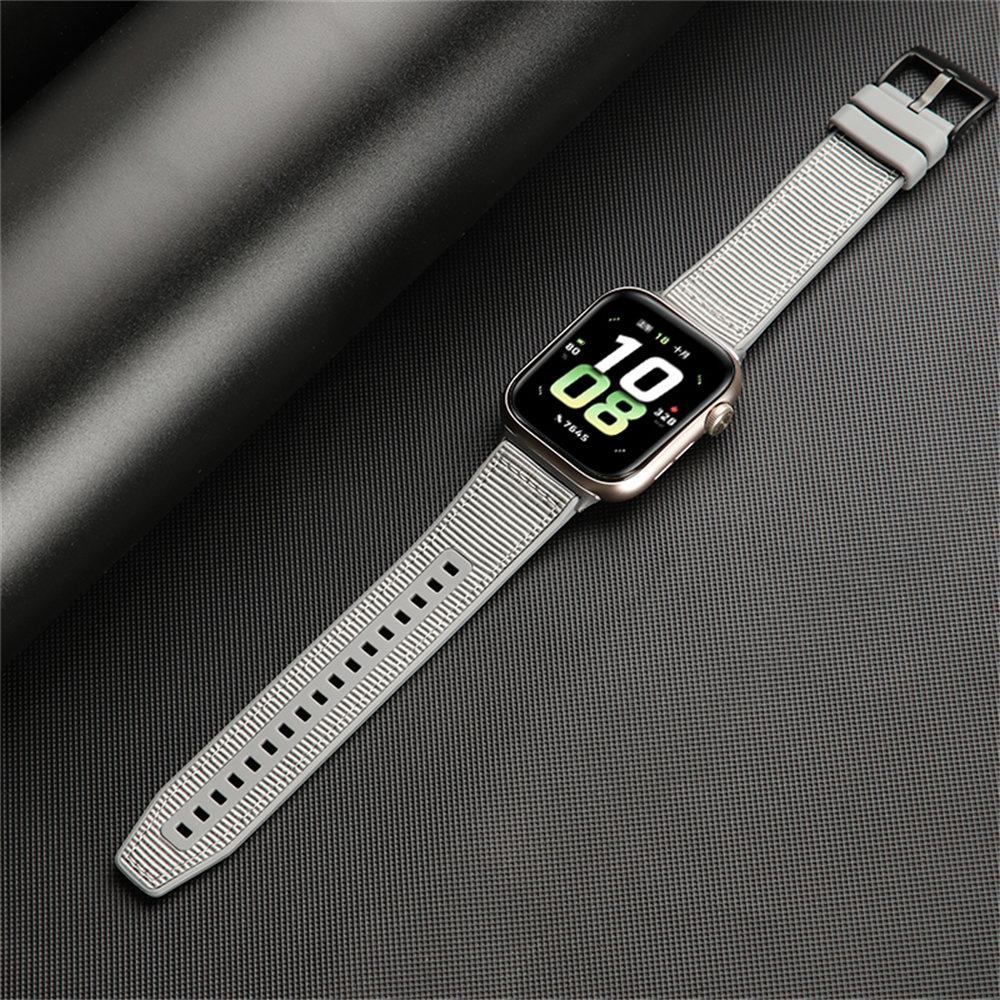 

For Honor Watch 5 Replacement Watch Strap Nylon+Silicone Adjustable Wrist Band Black