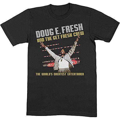 Doug E Fresh T Shirt The Worlds Greatest Logo Unisexs Black L S