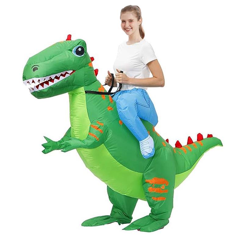 Patrick Star Clown Riding Dinosaur Inflatable Costume - Halloween Edition