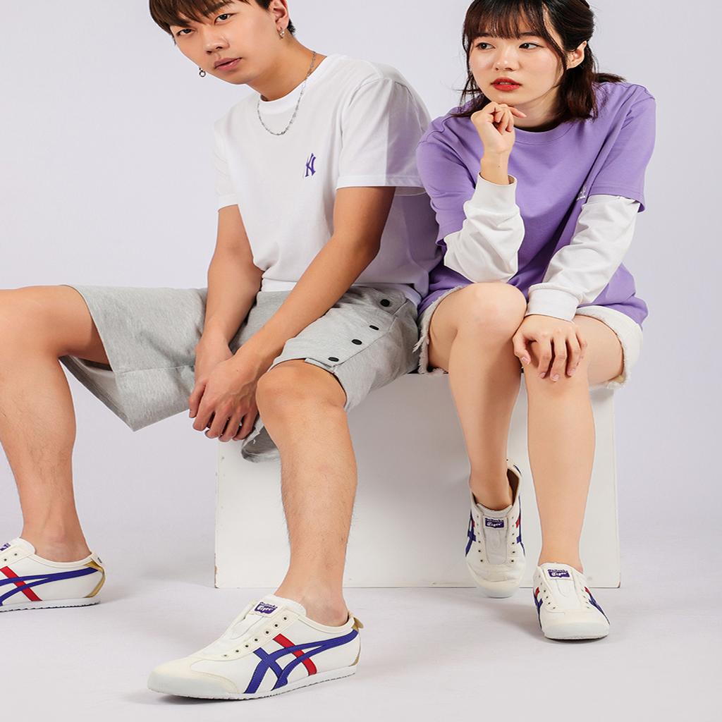 ONITSUKA TIGER Sneakers Unisex Mexico 66 Slip-On Crema Blu Tonno 1183B475-100