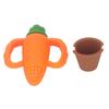 Baby Food Fruit Feeder Cute Carrot Shape Bite Resistant Soft Silicone Baby Fruit Feeder for Baby