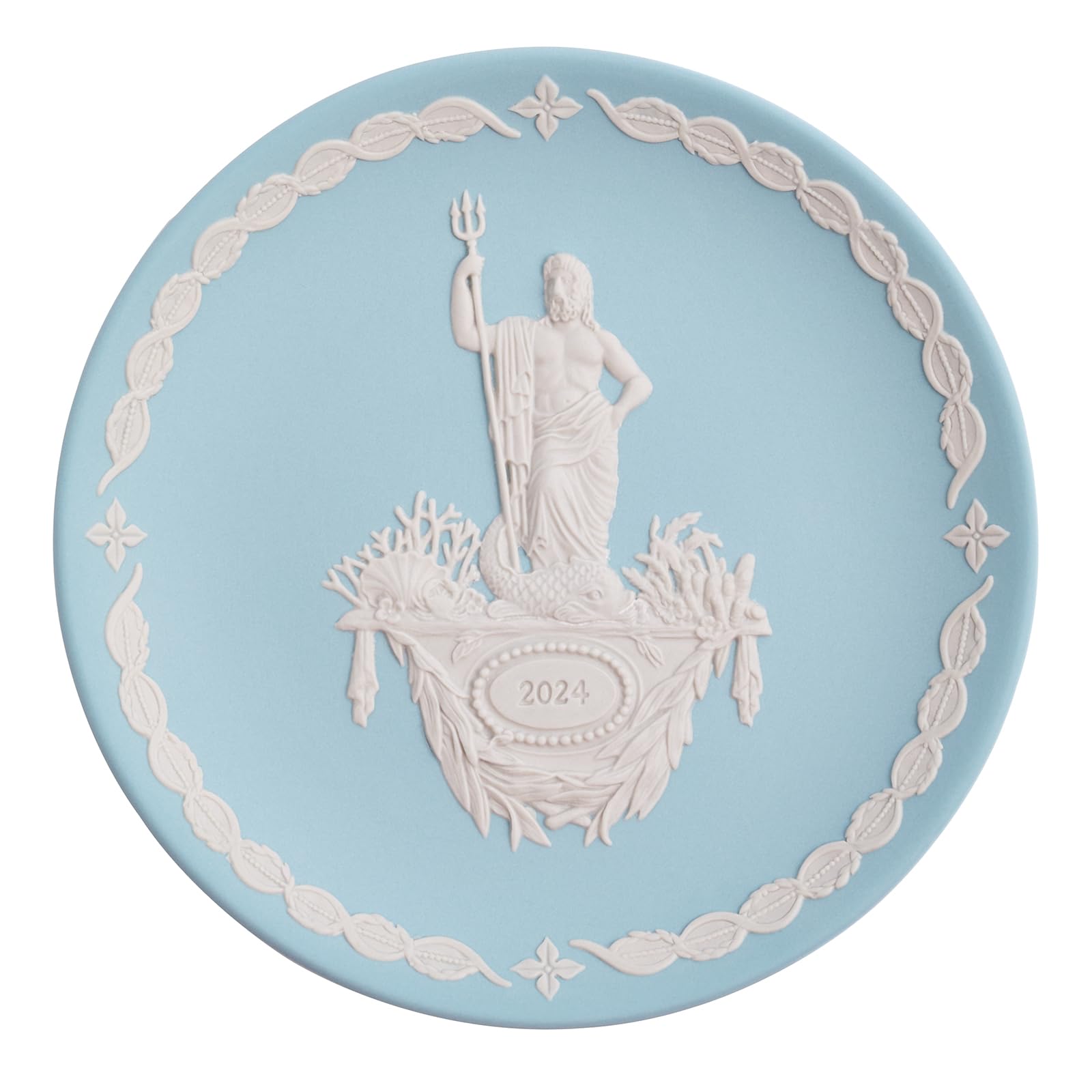 

[Официально импортировано] Wedgwood 2024 Годовая тарелка, 17см Яшма, Посейдон с бледно-бирюзовым, 1067342