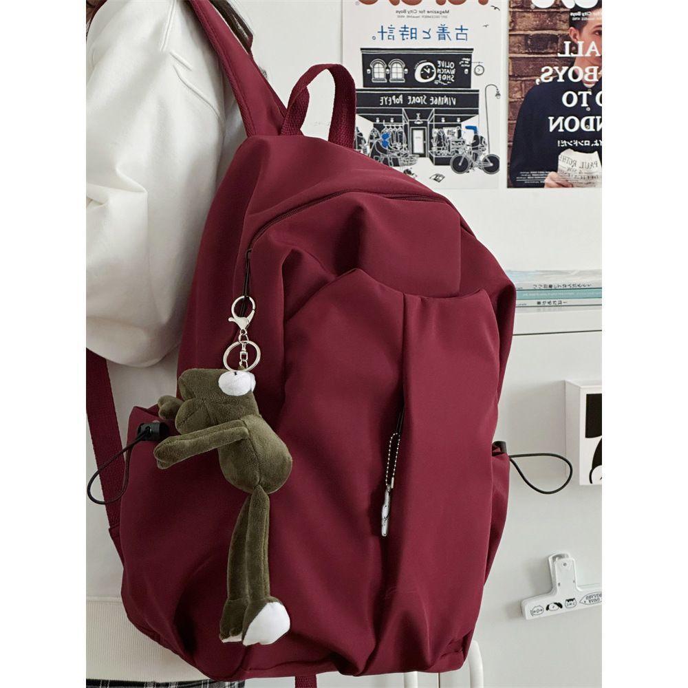 School Bag Male College Student Ins Simple Large-capacity Backpack Female Junior High School Student High School Student Travel Backpack
