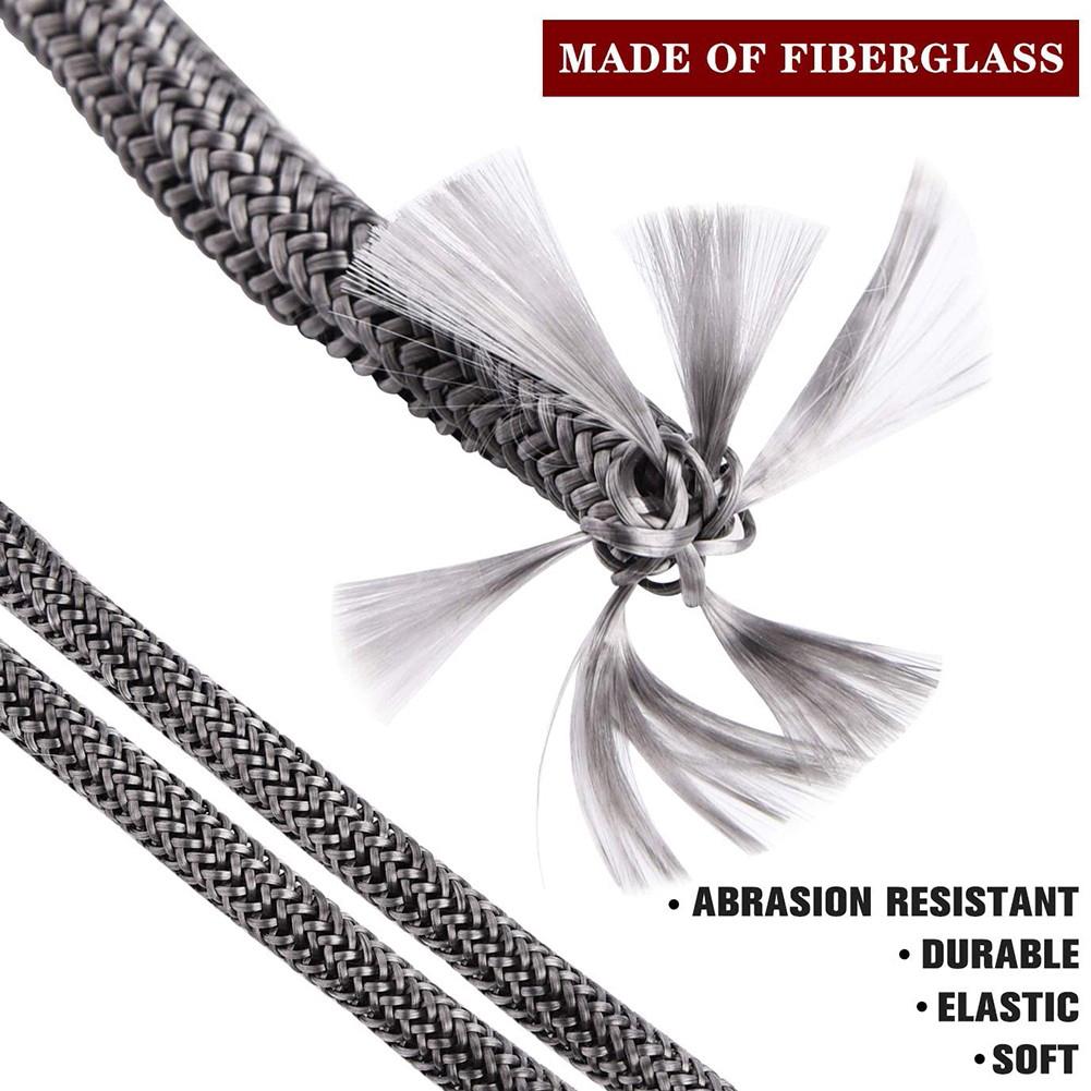 2.5M Stove Gasket Fireplace Sealing Rope Fiberglass Fireproof Cord Wooden Burner Door Gasket Chimneys Boiler Sealing Cord