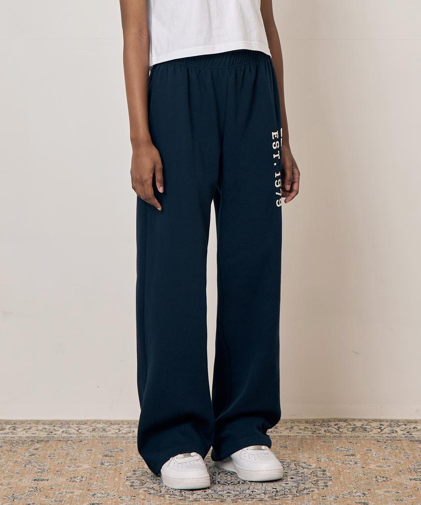 TAKEASY Women'S Applique Wide Pants (Navy)