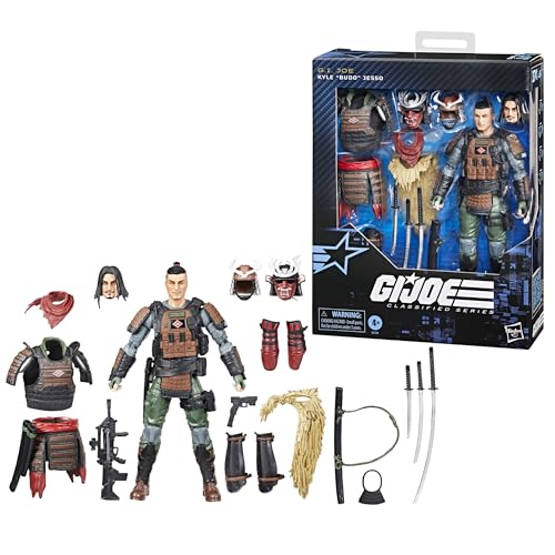 G.I. Joe Classified Series #174, Kyle Bud Jesso, Deluxe Collectible 6-Inch Samurai Action Figure with 19 Accessories