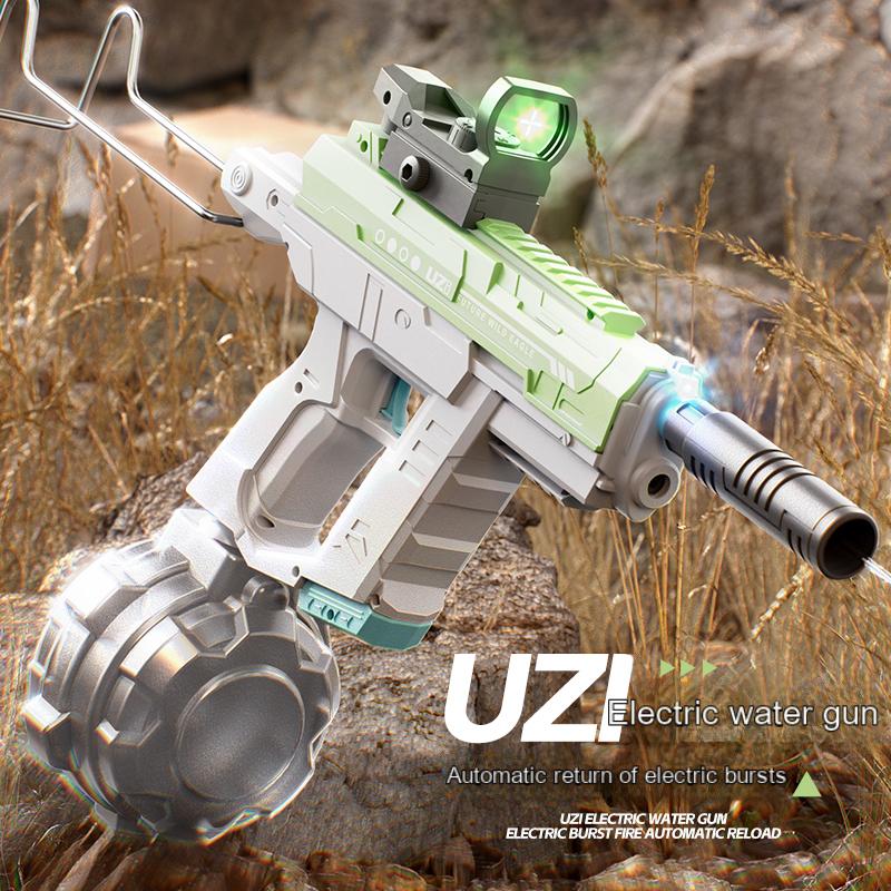 New Automatic Continuous Firing Electric Water Gun Dual Mode Automatic Water Absorption Summer Shoot Beach Outdoor Fun Toy Gun