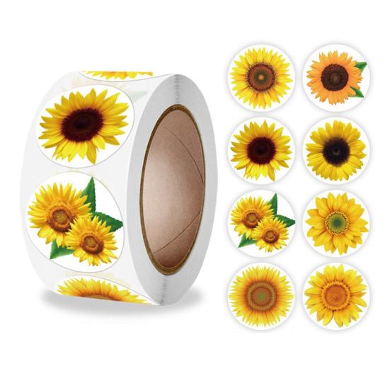 500 Pcs Self-Adhesive Label Stickers Waterproof Removable Heart/Star/Round/Pet Paw Shaped Stickers Roll for Laptops Water Bottles Scrapbooking Crafts