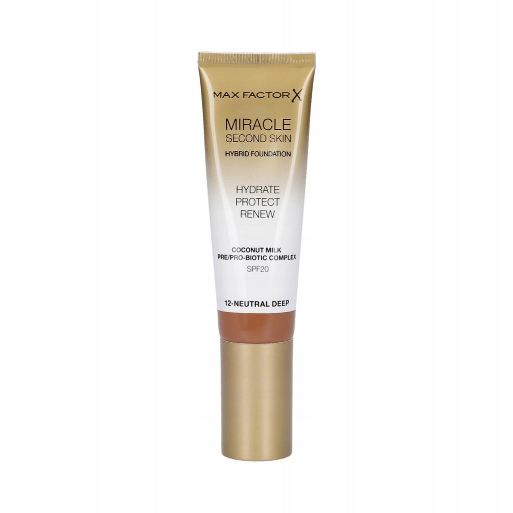 Max Factor Miracle Second Skin Foundation 30 Ml 12 Neutral Deep