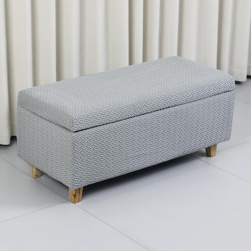 Rechteckiger Aufbewahrungshockerbezug, faltbarer Fußhockerbezug, Sofa-Fußstütze, Bankhocker-Schutz, Wohnzimmer, Büro, Heimdekoration