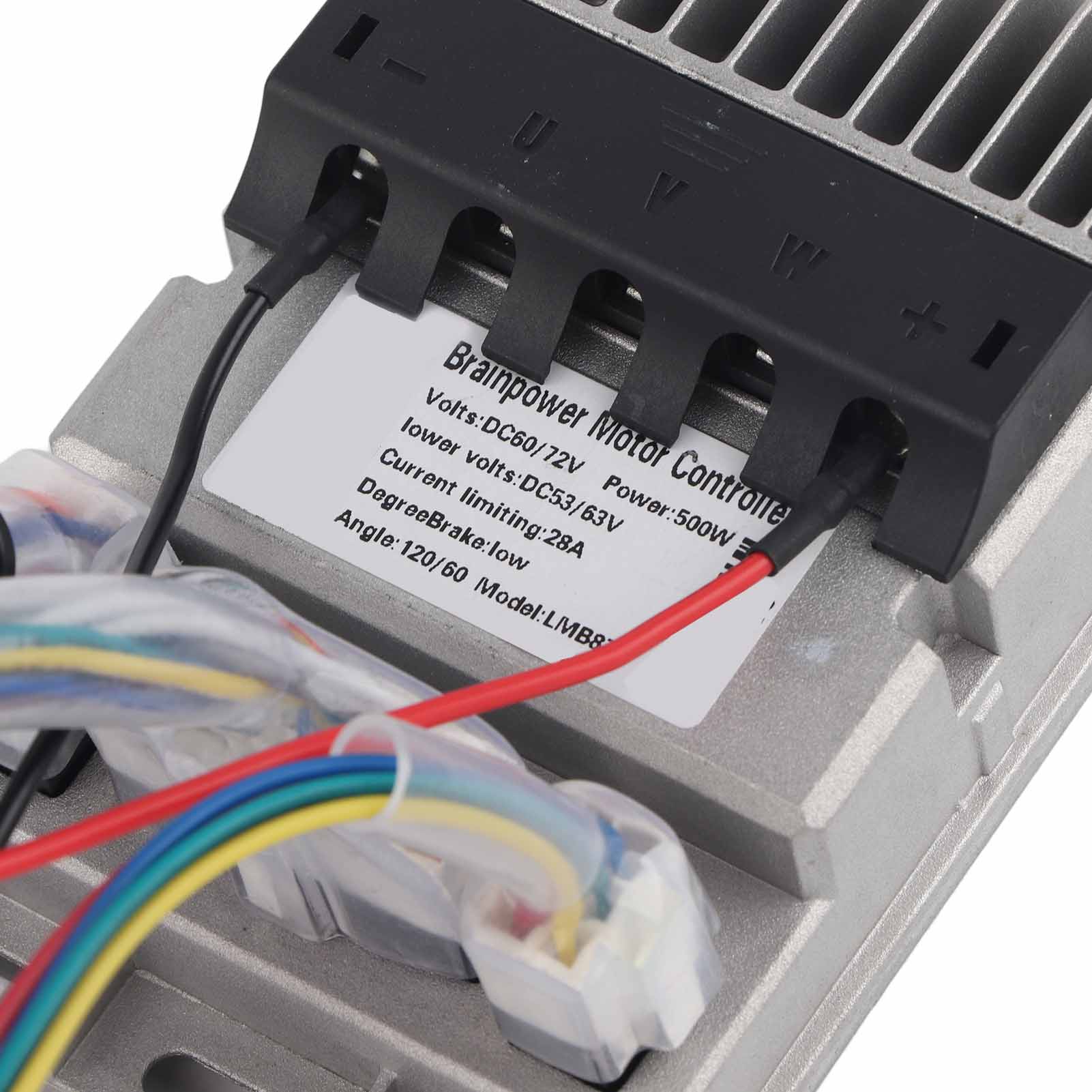 60V-72V universāls 500W liešanas alumīnija korpusa