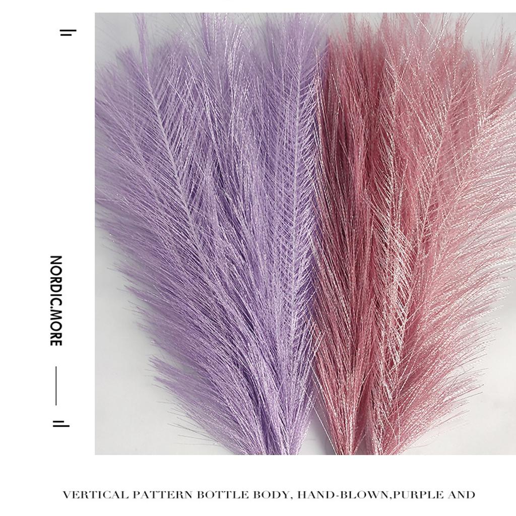 42cm Fluffy Pampas Grass Boho Decor Artificial Flower Fake Plant Reed Simulated Party Wedding Home Decoration Colorful Pampas