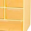 3 Layers Desktop Drawer Storage Box 6 Grids Jewelry Beauty Lens Organization Box for Small Items Yellow