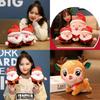 Soft And Adorable 20cm Santa Deer Plush Toy For Christmas Holiday Gifts