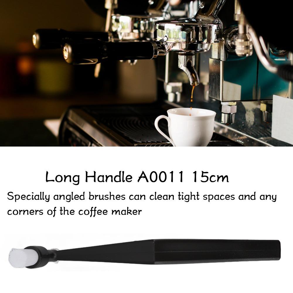 Nylon Bristle Coffee Machine Cleaning Brush Long Handle Grinder Brush Cleaner  Espresso Cleaning