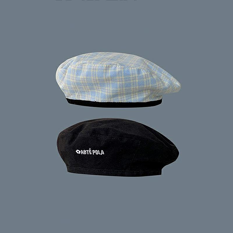 Beret Double Sided Japanese Spring Ladies Versatile Sweet And Cute Painter Hat
