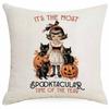 Pillowcase Linen Halloween Celebration Funny Pumpkin Head Home Living Room Pillowcase